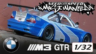 NFS Most Wanted BMW M3 GTR Slot 1/32 replica diecast