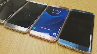 Blue Coral Samsung Galaxy S7 Edge - Hands On 4K (All U.S. Colors)