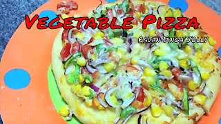 Vegetable Pizza Recipe In Hindi | Veg Pizza Recipe | Veggie Pizza Recipe | Vegetable Pizza Recipe