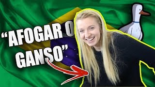 AMERICAN TRIES TO GUESS MORE BRAZILIAN EXPRESSIONS- LEGENDADO