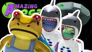 NEW MOON UFO & SPACE SHARK FROGS - Amazing Frog - Part 101 | Pungence