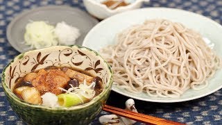 Chicken Tsukesoba Kamo Nanban-Style Recipe (Soba Noodles with Hot Dipping Broth) | Cooking with Dog