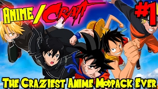 THE CRAZIEST ANIME MODPACK EVER! | Animecraft (Minecraft Modpack) - Episode 1