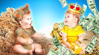 БОГАТЫЙ РЕБЕНОК И БЕДНЫЙ РЕБЕНОК || Веселые моменты из жизни богатых и бедных семей от 123 GO Like!