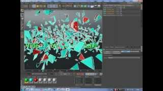 Эффектное разрушение текста в Cinema 4D