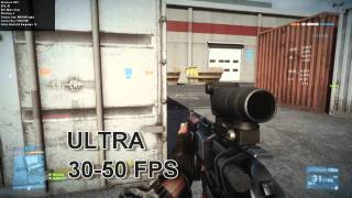 Battlefield 3 | GTX 560 Ti Benchmark Testing | i5 2500K | All settings