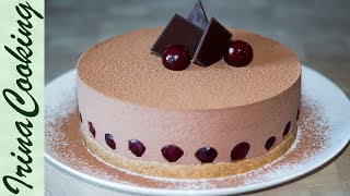 Шоколадный ТОРТ с Вишней Без Выпечки ? CHOCOLATE CAKE WITHOUT BAKING ✧ Ирина Кукинг