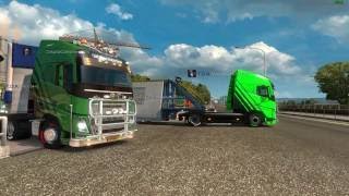 Euro Truck Simulator 2 Convoy hacia Reino Unido Empresa T.D.A