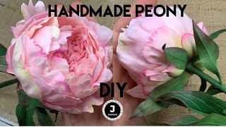 DIY. Peony 3. Sepals and stalk. МК пион из фоамирана. Чашелистик, листья и стебель.