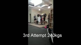 My first meet||590kg total