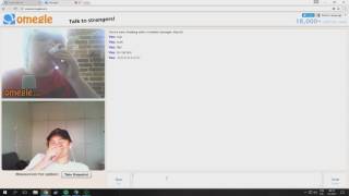 kid smoking paper on omegle