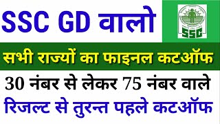 SSC GD FINAL CUTOFF 2019 : Physical - SSC GD RESULT , Selection Cut off 2019