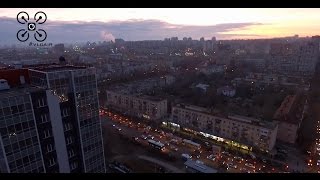 Вечерние пробки на проспекте Ленина|Аэросъемка Волгоград|vlgair