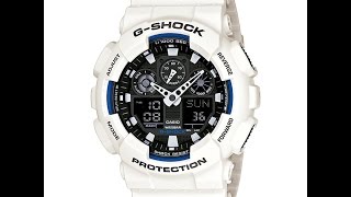 CASIO G SHOCK GA 100 BRANCO
