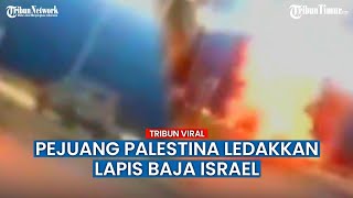 Begini Cuplikan Saat Mobil Tentara Israel Diledakkan Pejuang Palestina Berkali-kali