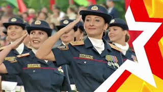ЖЕНСКИЕ ВОЙСКА. Парад в Минске. Кто "круче" Армия или Милиция?