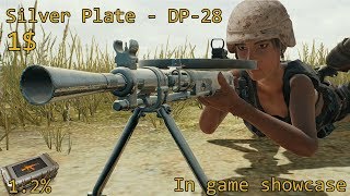 Silver Plate - DP-28 RAIDER CRATE weapons skin [PlayerUnknown's Battlegrounds Showcase]