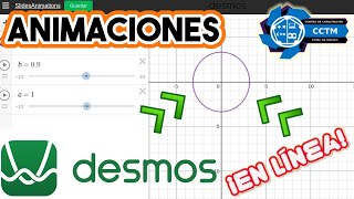 ¿Cómo animar las gráficas en Desmos? | Control deslizante | Sliders | ¡Muy fácil!
