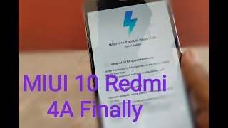 Redmi 4A MIUI 10(10.1.1.0) Global stable Rom Rollout Start