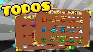 LOS ICONOS DE LOS SHARDS OF POWER (Todo) | Geometry Dash 2.1 | SirKaelGD