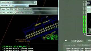 Запись трансляции UUEE_TWR в сети VATSIM