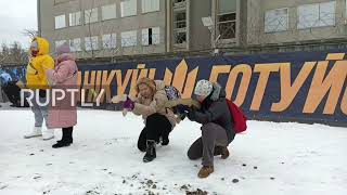 Ukraine: Kiev residents take part in civil defence drills amid mounting Russia tensions