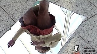 Upskirt Mirror on the Floor