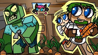 ч.12 Фермер Мутант и Подземная ферма морковки - Minecraft Страшные приключения