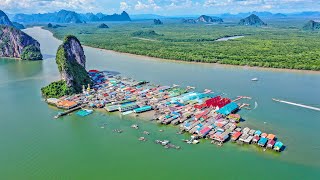 Футбольное поле посреди моря, мечеть и дома на сваях. Как появилась самая странная деревня Таиланда?