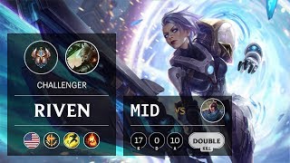 Riven Mid vs Yasuo - NA Challenger Patch 9.23