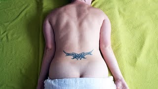 FULL BACK OIL MASSAGE - VERY RELAXING - Tutorial for women  - ASMR