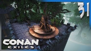 ITS A TREE-BUCHET?! | Conan Exiles Multiplayer Gameplay/Let's Play S4E31