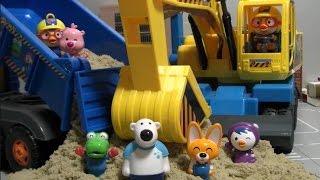 뽀로로 포크레인 모래놀이 장난감  Pororo Sand Play Truck Toys