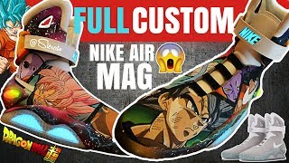 Full Custom | DragonBall Super Painted Nike Air Mags by Sierato