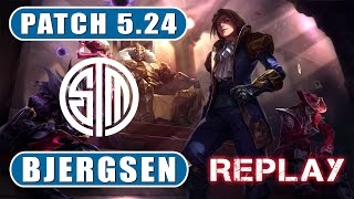 TSM Bjergsen Ezreal vs Gangplank MID | Season 6 Patch 5.24 | Replay League of Legends