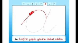A Harfini Öğreniyorum Animasyonu Okyanus Yayıncılık İlk Okuma Yazma Seti