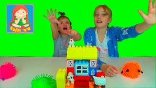 ✿ ЛЕГО ДУПЛО. СОФИЯ и ДАША, им помогает Динозавр - Мистер МАКС.  LEGO DUPLE. Children's video