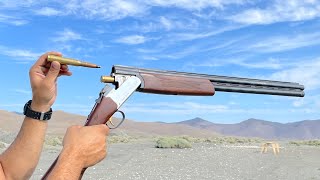 will a 50bmg inside over/under shotgun work?