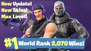 NEW SEASON 3 UPDATE - NEW SKINS, NEW WEAPONS, MAX LEVEL , #1 World Ranked 2,070 Solo Wins!