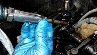 How To Remove And Install 3406B Fuel Nozzles.  3406C Fuel Nozzle R & I.
