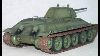 RC tank T-34/76 welded turret　ラジコン戦車