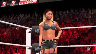 WWE 2K15 Paige vs Cameron for the Divas Championship at Extreme Rules