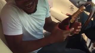 Charles Okocha shows off his new car