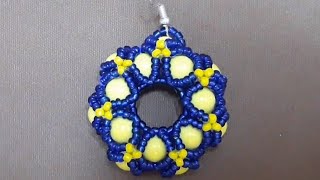 Серьги из бисера Двухцветный Пушистик | Earrings from beads Bicolor Fluffy