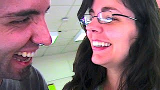 HUSBAND SCARES WIFE AT WORK