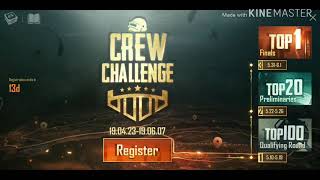 Pubg mobile crew challenge register
