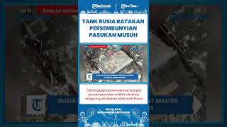 SHORT | Tank Rusia Luluh Lantakan Rumah Tempat Prajurit Ukraina Bersembunyi