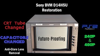 Future-Proof a Sony BVM D14H5U - Full Restoration & CRT Tube Swap!