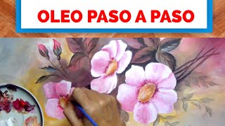 APRENDE A PINTAR FLORES ? en ACRILICO Video largo TUTORIAL
