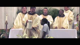 St Camillus Easter Vigil Mass 2014, Father Jacek Baptisms